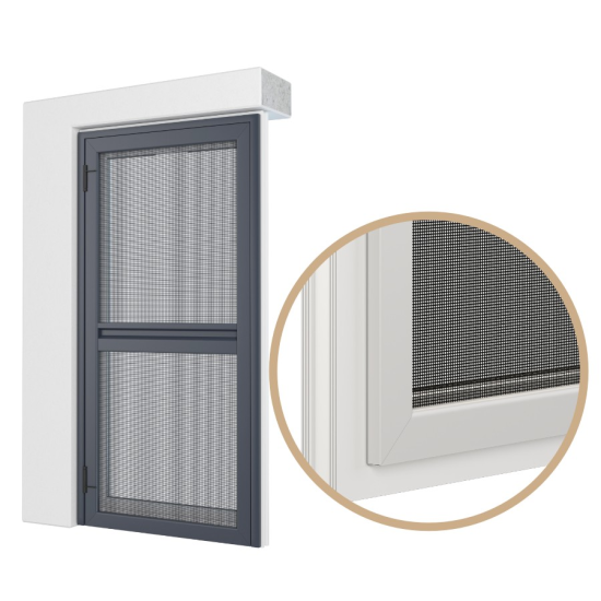 Dveřní síť s panty DE 40 x 20 LUX